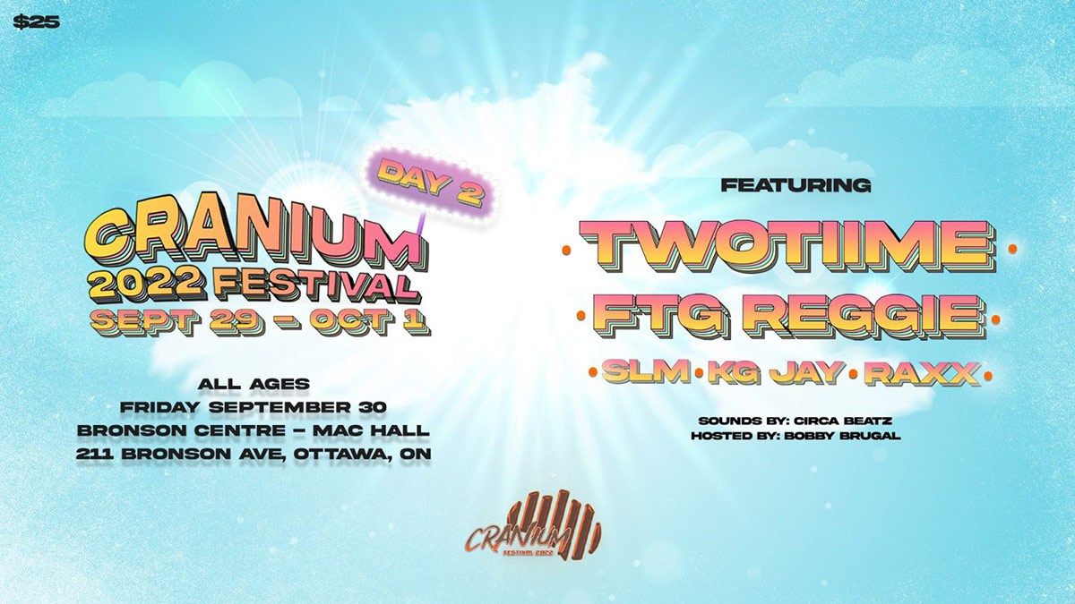 Poster for 2022 Cranium Festival Day 2